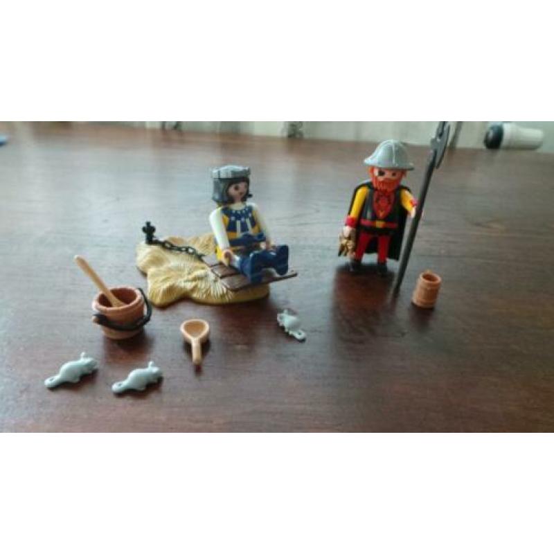 Playmobil 3328, bewaker met gevangene en extra's