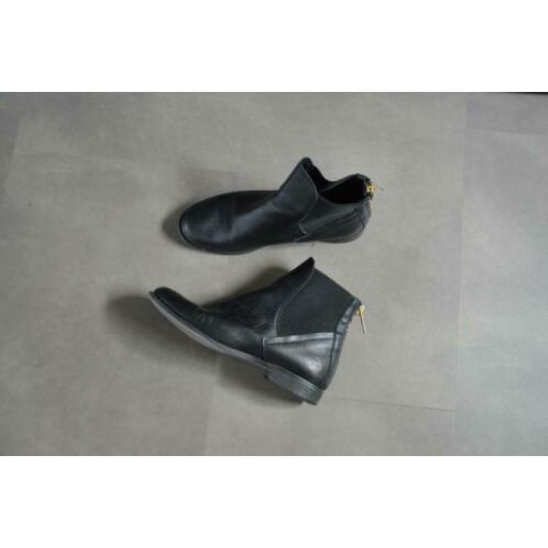 Bullboxer chelseaboots echt leer zwart maat 39