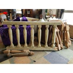 Balustrade hout balusters traphek
