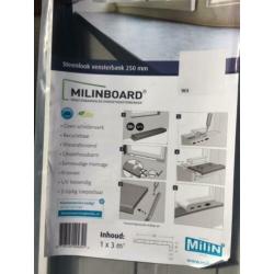 milinboard steenlook vensterbank 195 cm b x 25 cm d NIEUW