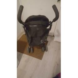 Buggie zwart inklapbare makkelijk met vervoeren