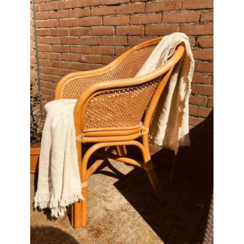 Webbing stoel bamboo