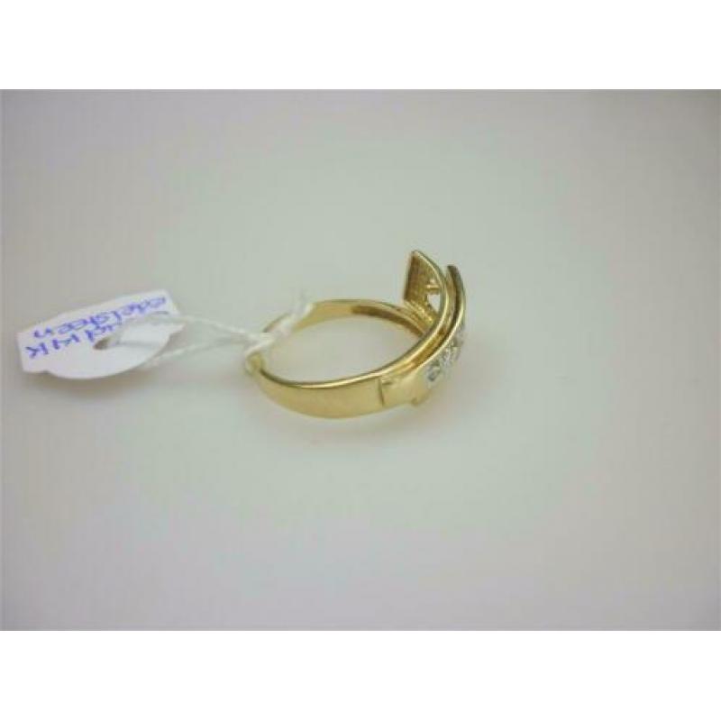 Ring goud 14K met edelsten / Z6201