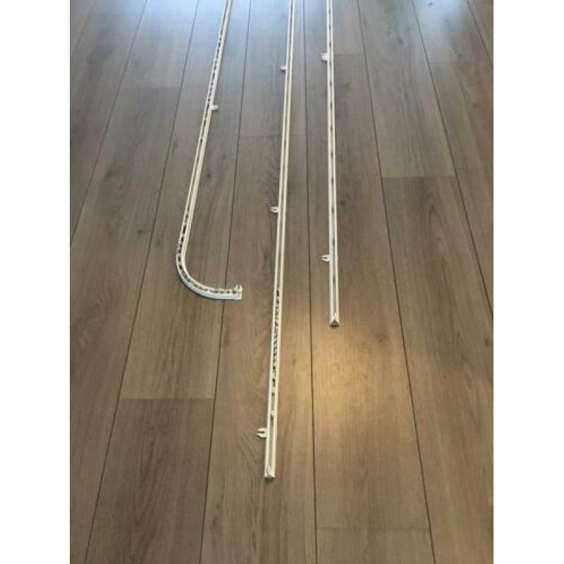 Gordijnen met rails (3 stuks)