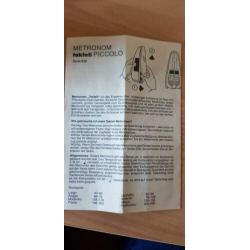 Wittner Taktell Piccolo metronoom en 440 Hz stemvork