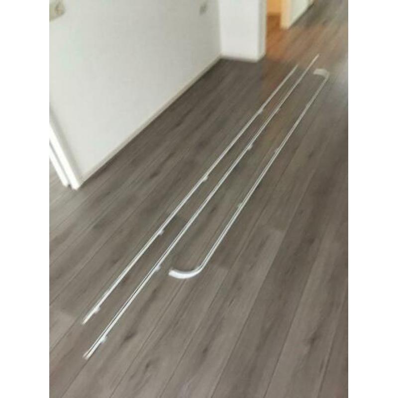 Gordijnen met rails (3 stuks)