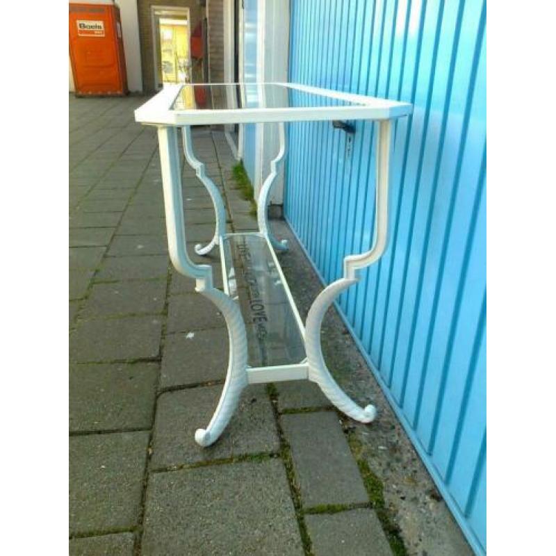 Leuke Side-tabele, 2 glasplaten