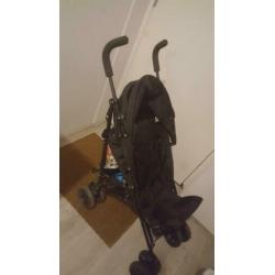 Buggie zwart inklapbare makkelijk met vervoeren