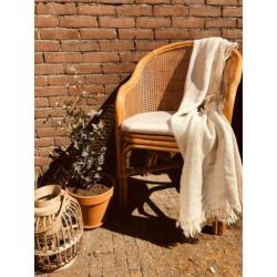Webbing stoel bamboo