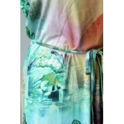 Miss Etam - mooie kleurrijke maxi jurk / maxidress maat XL