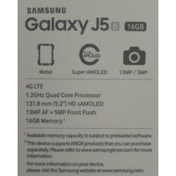 Samsung Galaxy J5 2016 zwart in doos met hoesje als nieuw.
