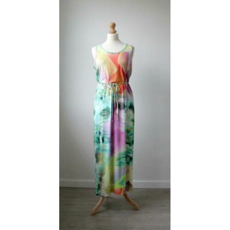 Miss Etam - mooie kleurrijke maxi jurk / maxidress maat XL
