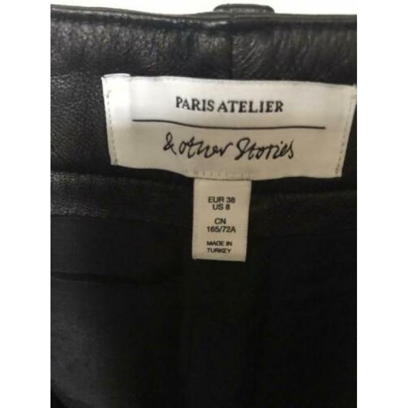 & Other stories leather broek 38