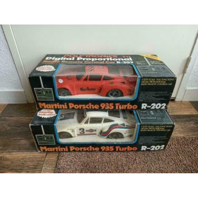 2x RC Porsche 935 Turbo (Jaren 70) met doos