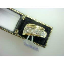 Ring goud 14K met edelsten / Z6201