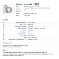 8" Laser Juke Laserdisc met 10 videoclips 17.15.08 [1997]