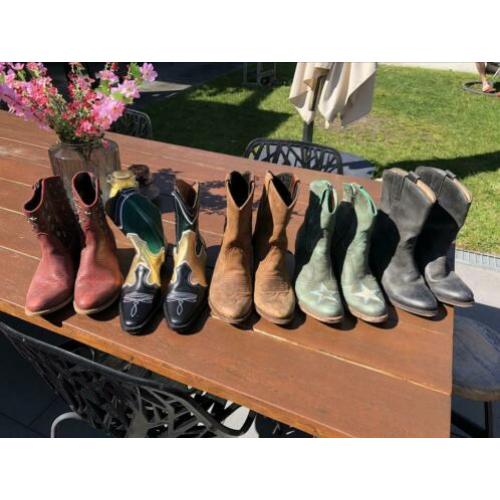 Zara cowboylaars mt 36 zwart groen goud