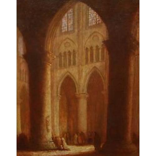Jan Cossaar 1874-1966 Intereur Kathedraal van Chartres /Pers