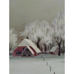 Chris ten Bruggen Kate (1920-2003): Winterlandschap.