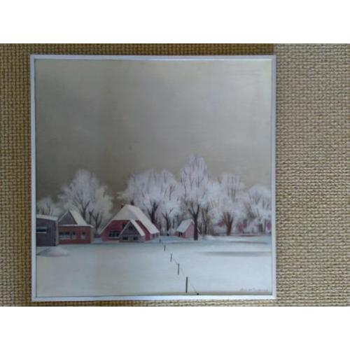 Chris ten Bruggen Kate (1920-2003): Winterlandschap.
