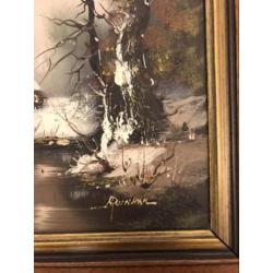 Klassieke Olieverfschilderij Gesigneerd