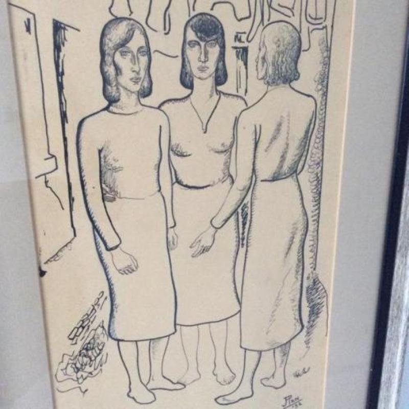 Jan Franken, pentekening uit 1932