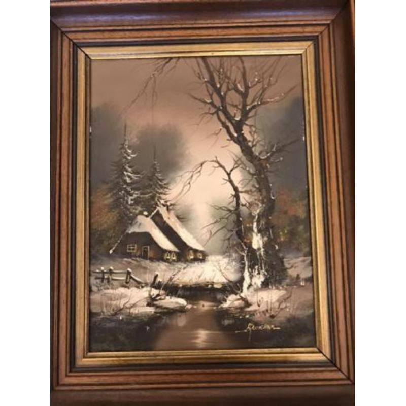 Klassieke Olieverfschilderij Gesigneerd