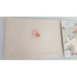 6 aquarellen - textiel in oud china
