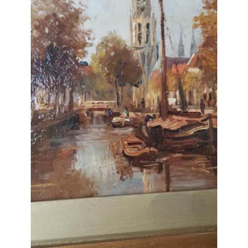 stadsgezicht in de herfst