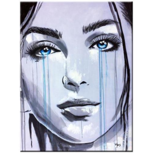 d941 Dame olieverf schilderij 90x120cm
