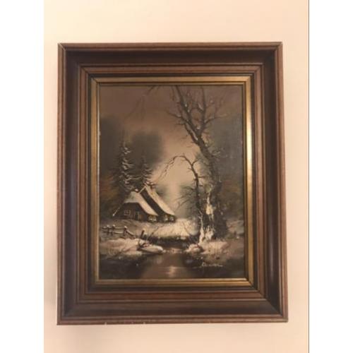 Klassieke Olieverfschilderij Gesigneerd