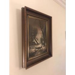 Klassieke Olieverfschilderij Gesigneerd