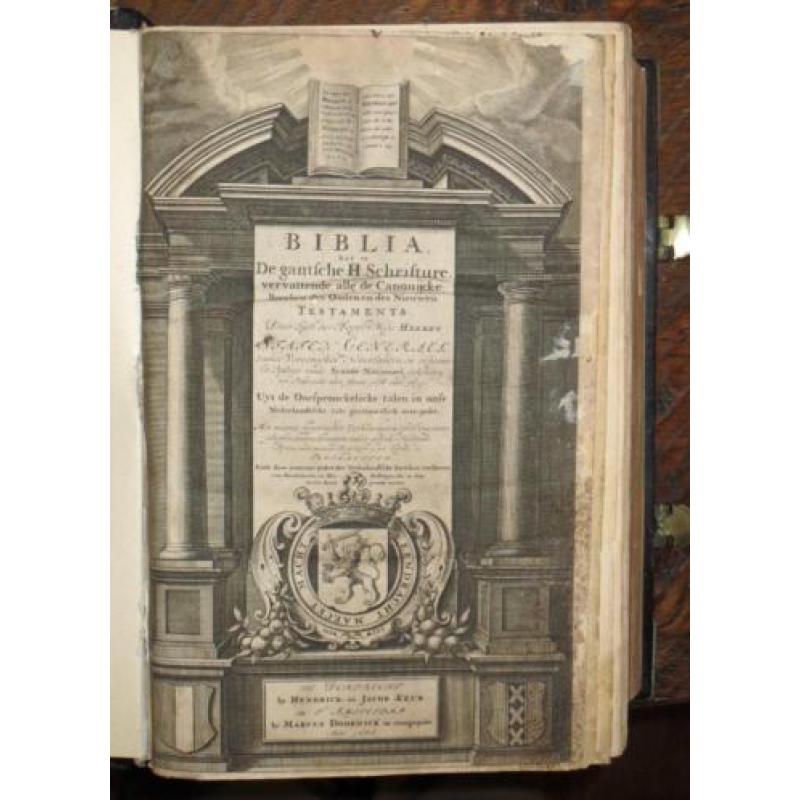Antieke Statenbijbel 1686; Hendrick en Jacob Keur