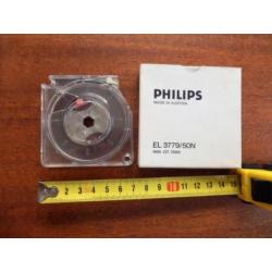 3 Philips kleine geluidsbanden en een lege spoel