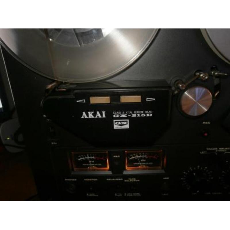 Akai GX 215 d met 3 koppen, 3 motoren en banden