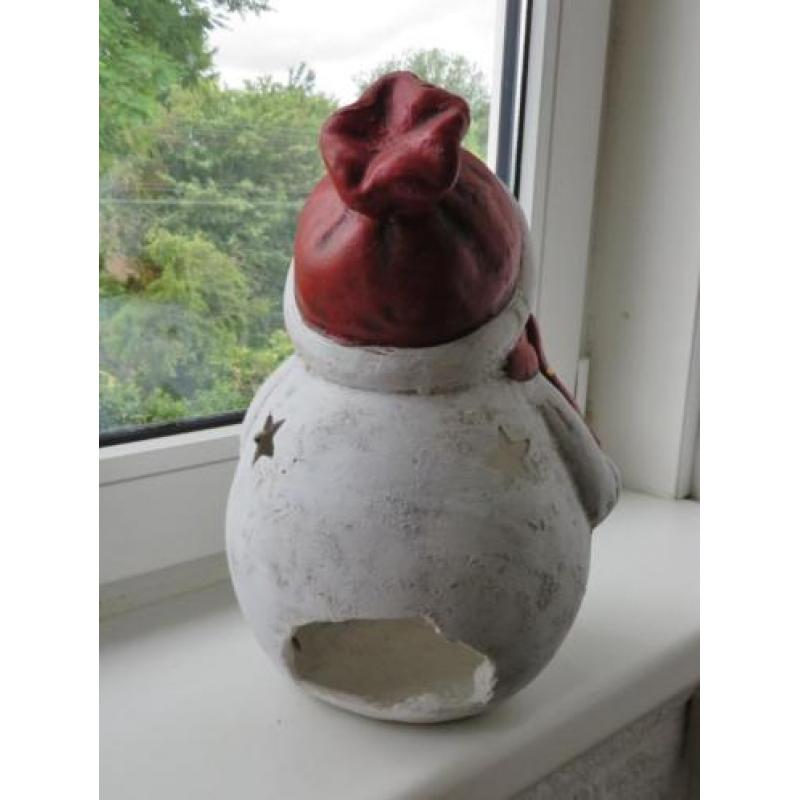 Keramiek kerst sneeuwman