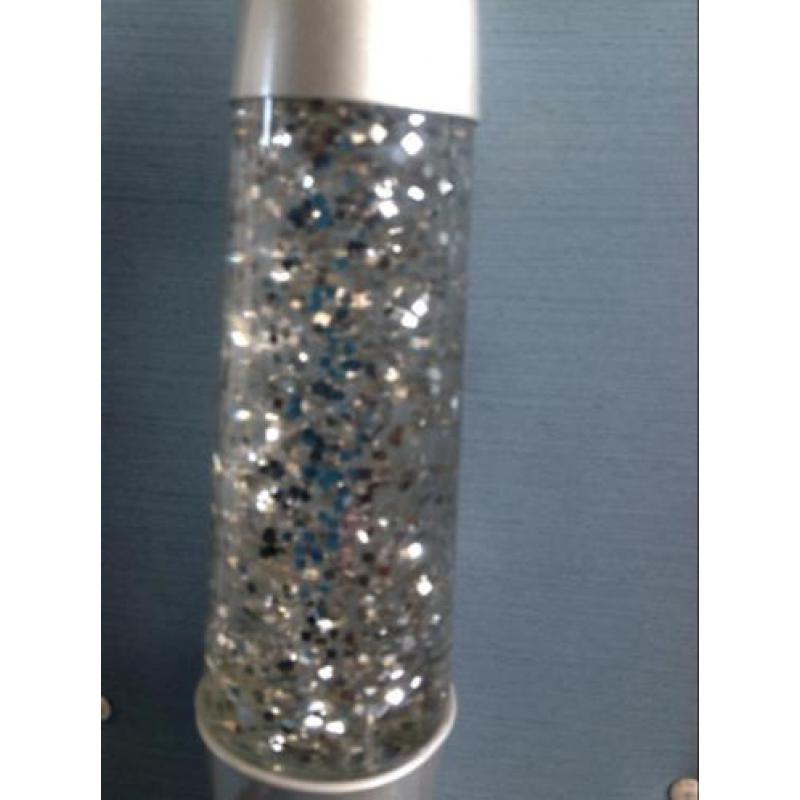 Lavalamp retro kerst glitter lamp