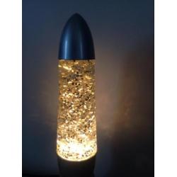 Lavalamp retro kerst glitter lamp