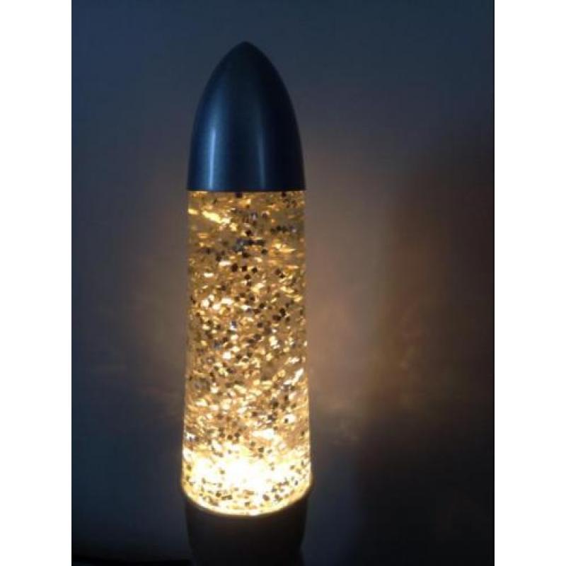 Lavalamp retro kerst glitter lamp