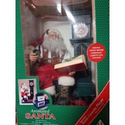 Hele Leuke Beweegbarec Kerstman met Klok