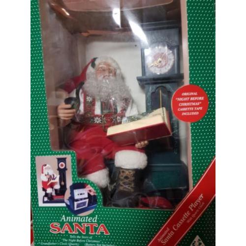 Hele Leuke Beweegbarec Kerstman met Klok