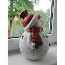 Keramiek kerst sneeuwman