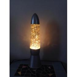 Lavalamp retro kerst glitter lamp