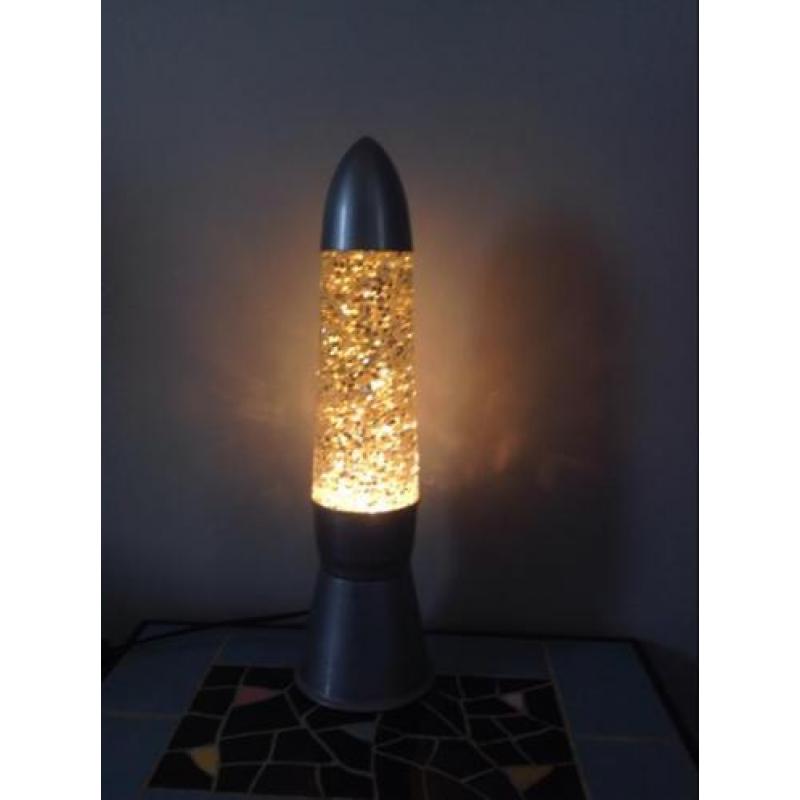 Lavalamp retro kerst glitter lamp