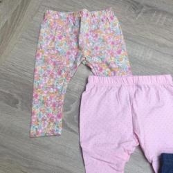 Baby leggings meisje broekjes 4 stuks 0-3 maanden 50 - 56