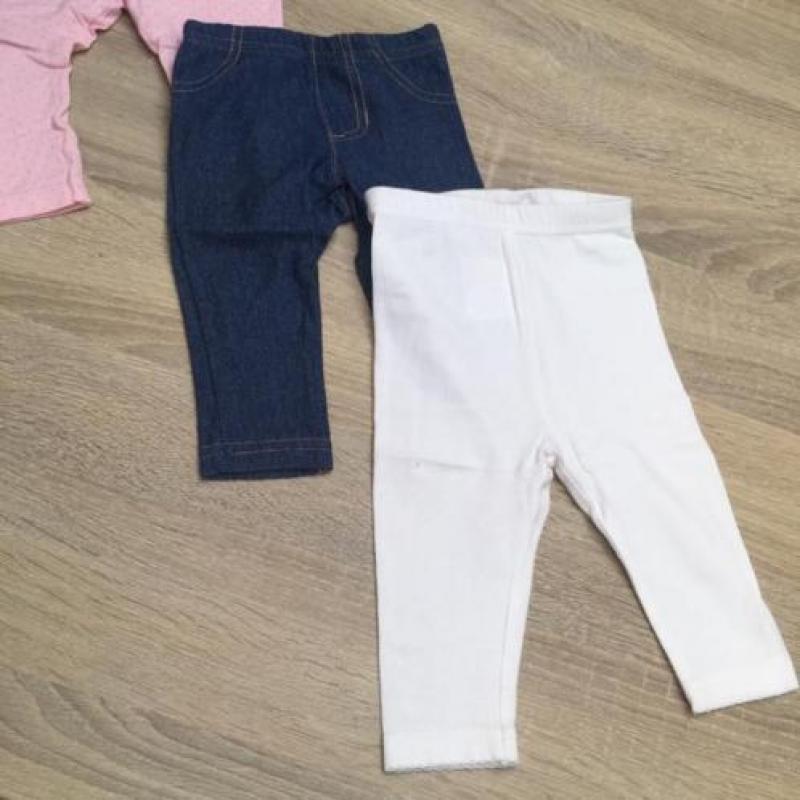 Baby leggings meisje broekjes 4 stuks 0-3 maanden 50 - 56