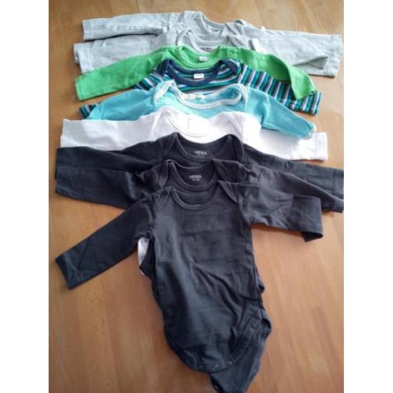 10 rompers lange mouw maat 50/56