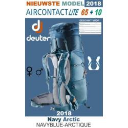 Nieuwste Model 2018 Deuter Aircontact LITE 65+10 Navy Arctic
