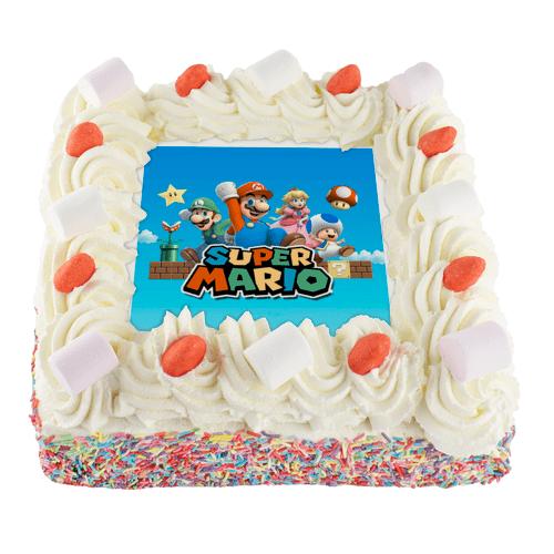 Super Mario Slagroomtaart