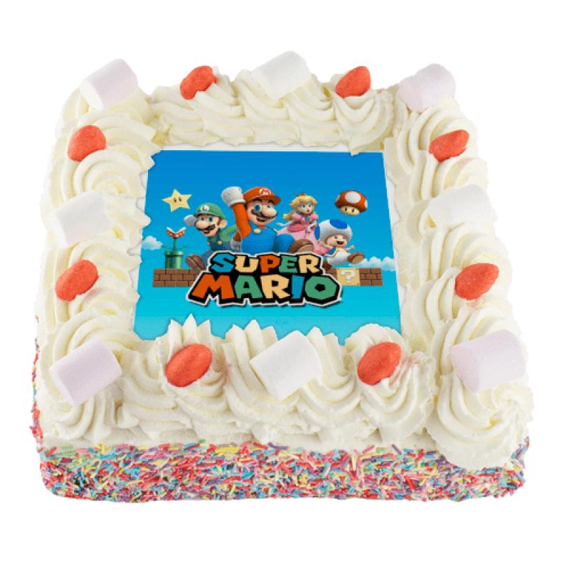 Super Mario Slagroomtaart